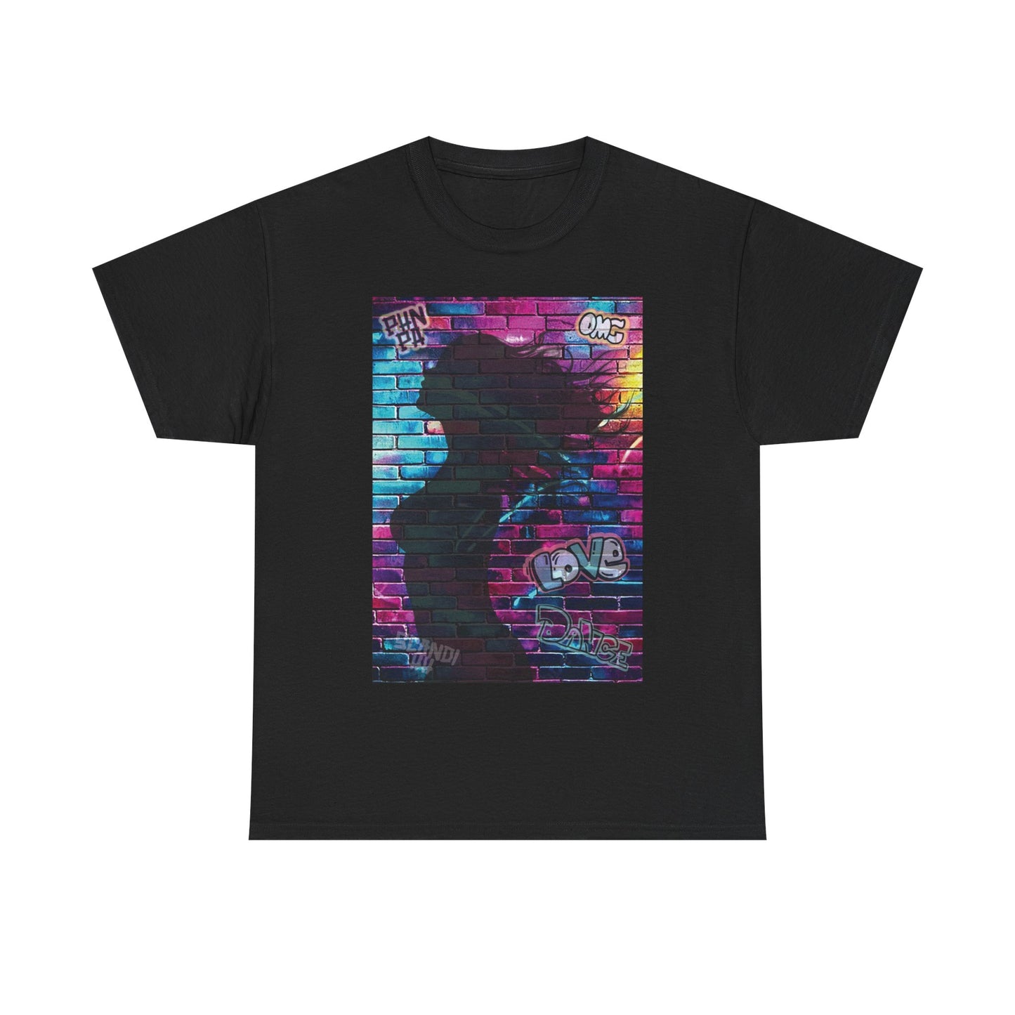 Vibrant Street Art Tee, Unisex Graphic T-Shirt, Urban Style Shirt, Colorful Cotton Tee, Artistic Gift for Music Lovers