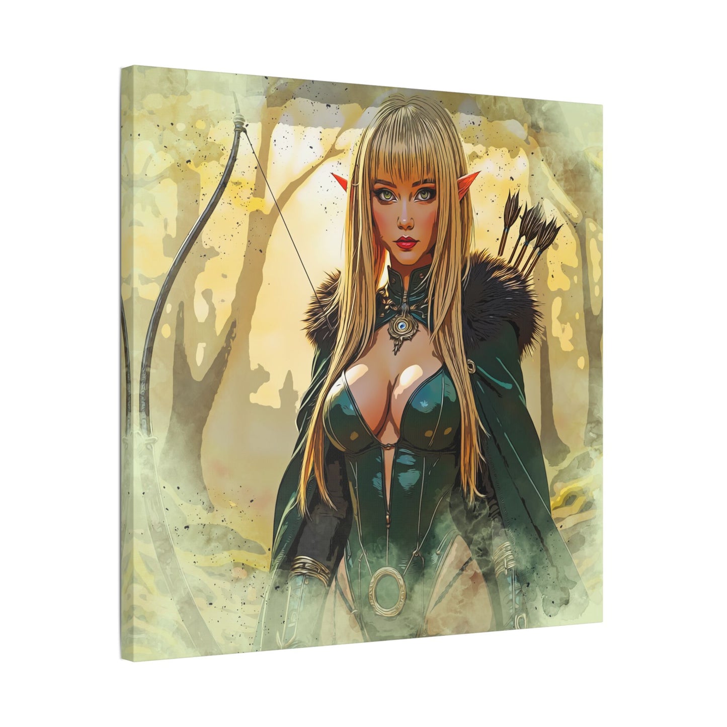 Fantasy Art Canvas Print, Elf Wall Art, Magical Artwork, Home Decor, Gift for Fantasy Lovers, Gaming Room Decoration