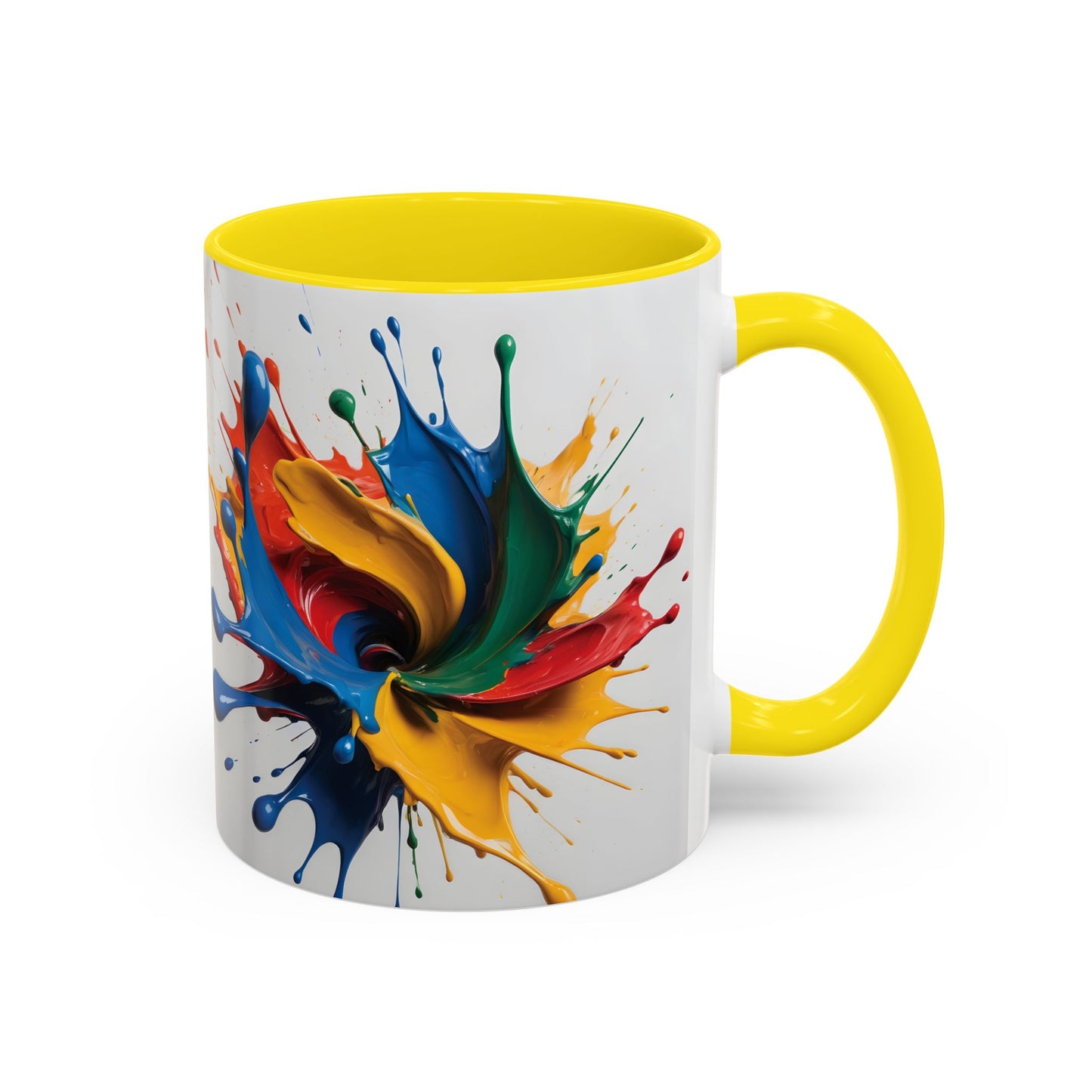 Coffee Mug: Splash of Joy Color Explosion Abstract Art Design