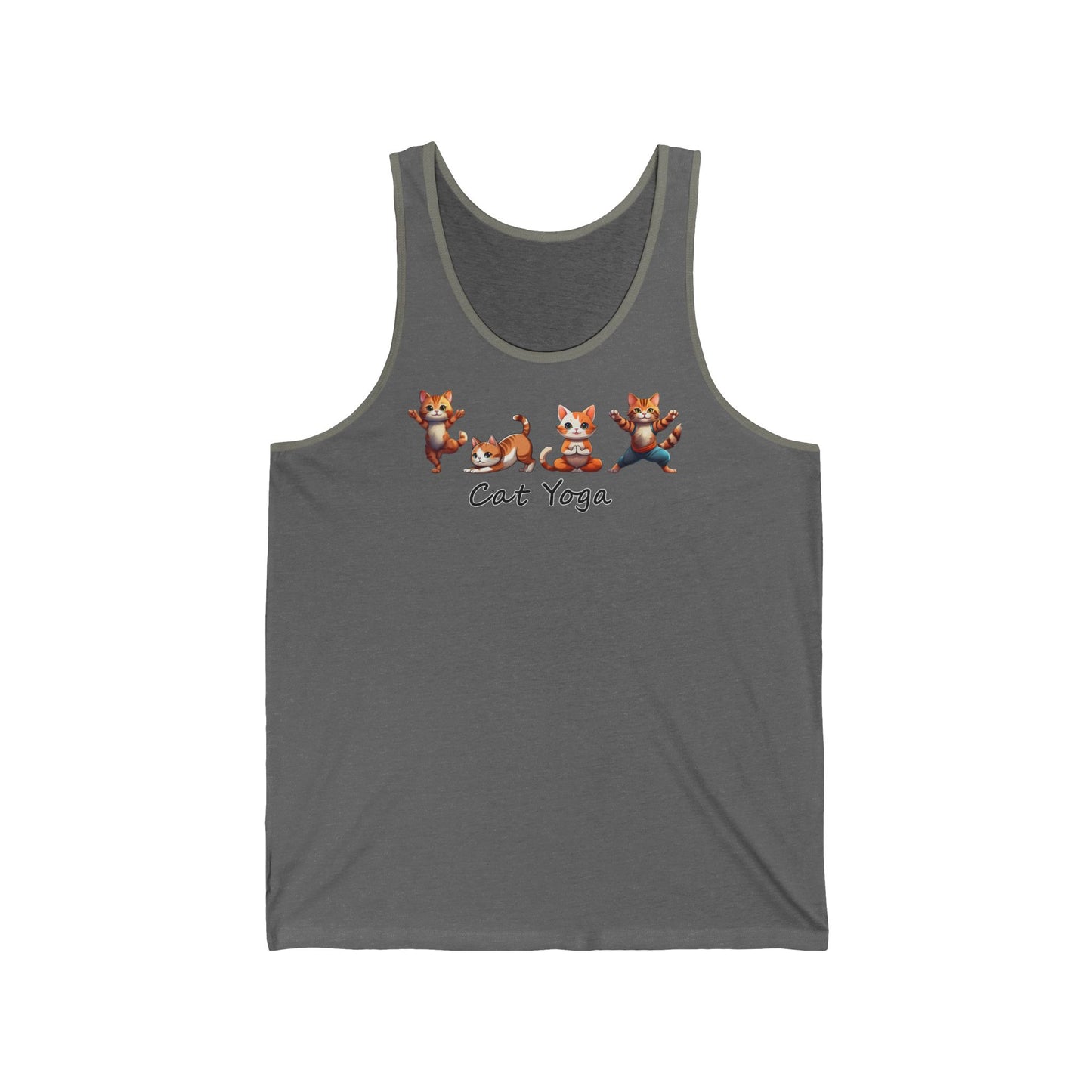 Cat Yoga Unisex Jersey Tank - Fun & Comfy Activewear for Cat Lovers