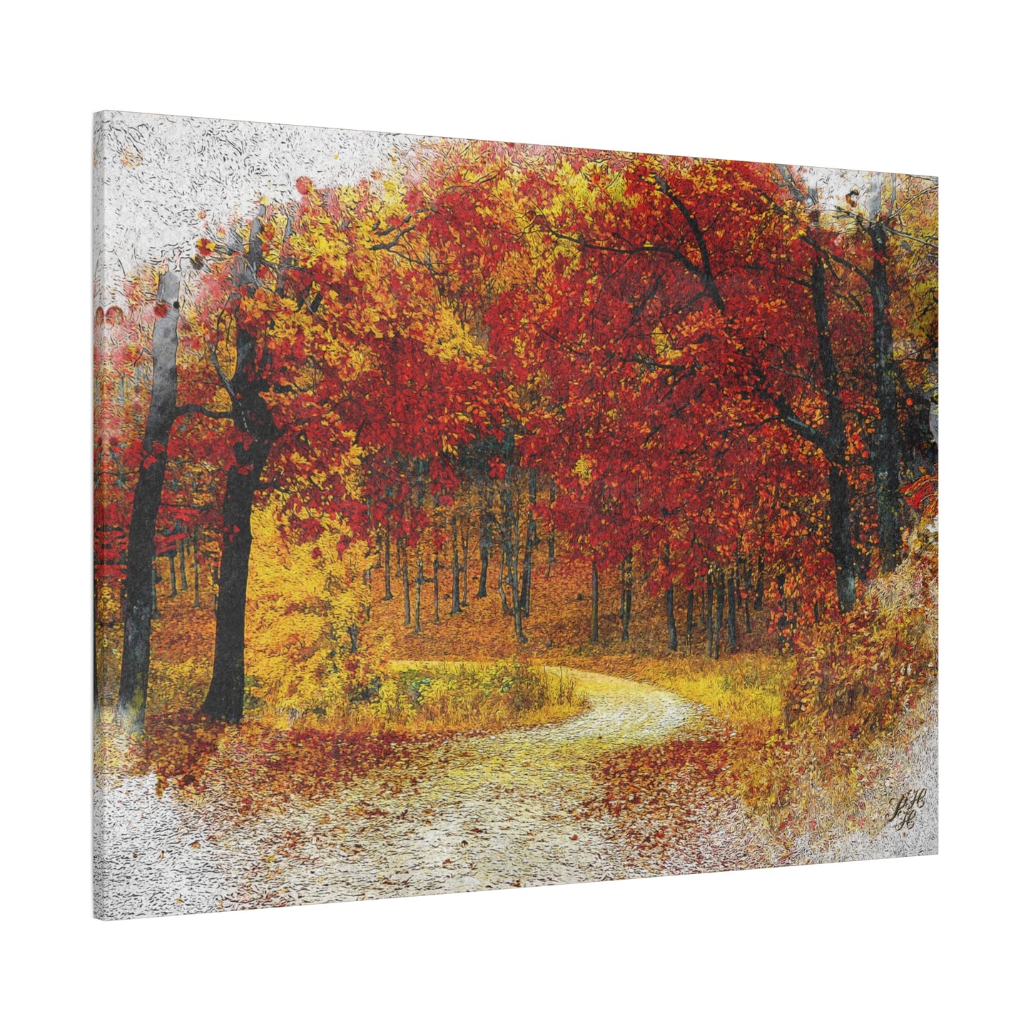 Autumn Landscape Canvas Wall Art - Vibrant Fall Decor for Home
