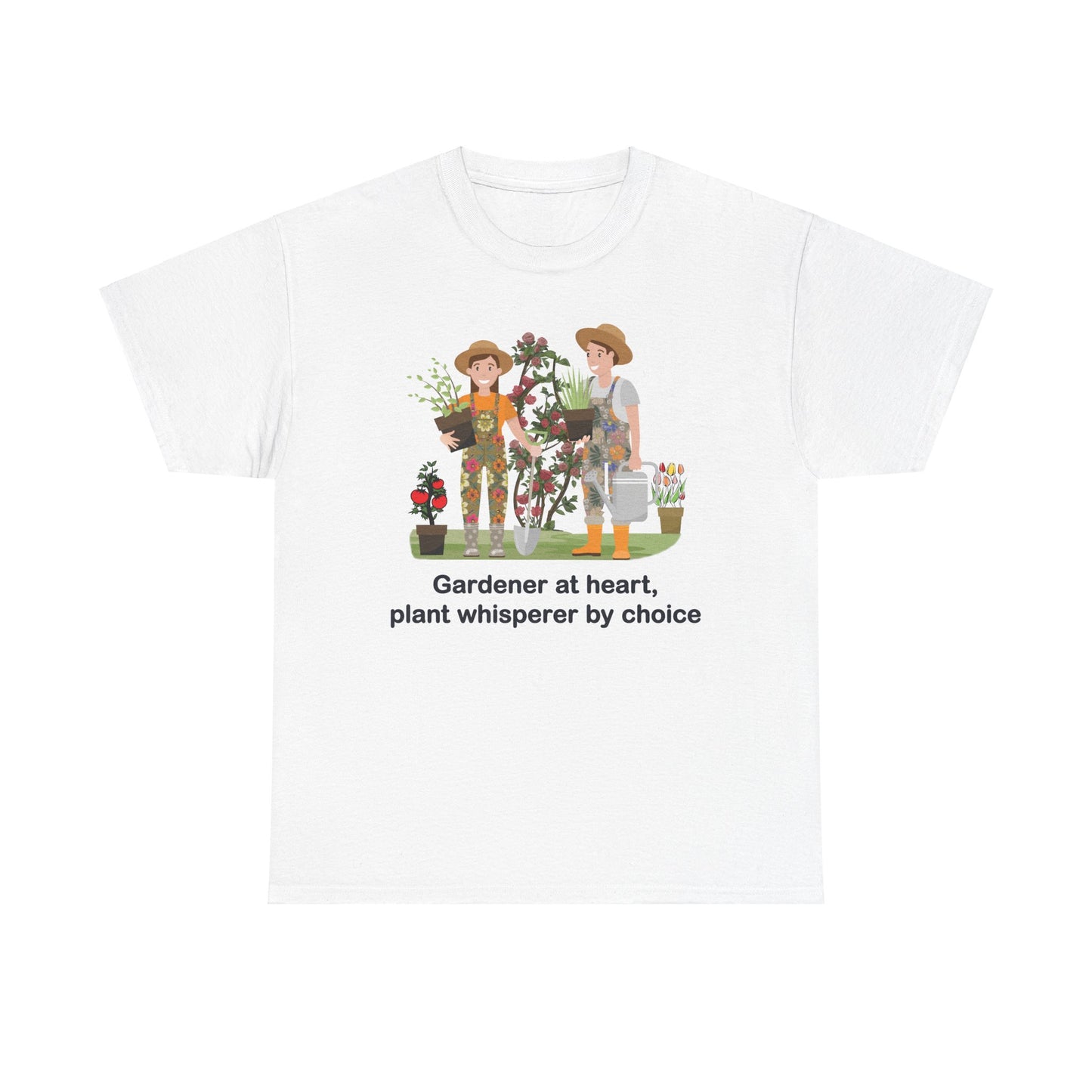 Plant Lover Tee - Gardener at heart, plant whisperer by choice