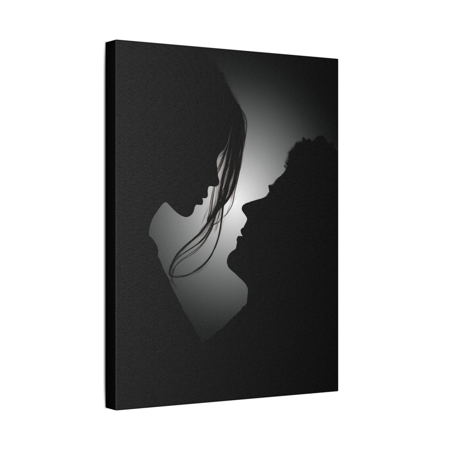 Romantic Silhouette – "Possibilities" Couple Art for Canvas & Poster DecorCanvas Wall Art, Love Silhouette Decor, Anniversary Gift, Couple's Bedroom Decor, Relationship Gift Idea