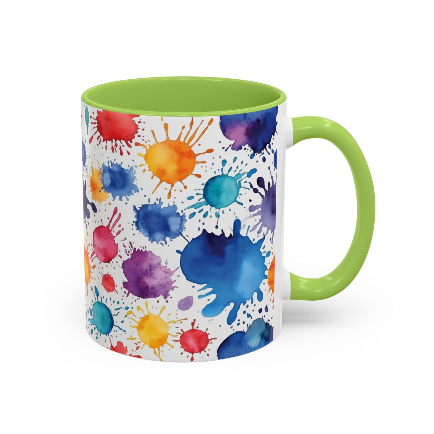 Coffee Mug: Splash Color Explosion Abstract Art Design
