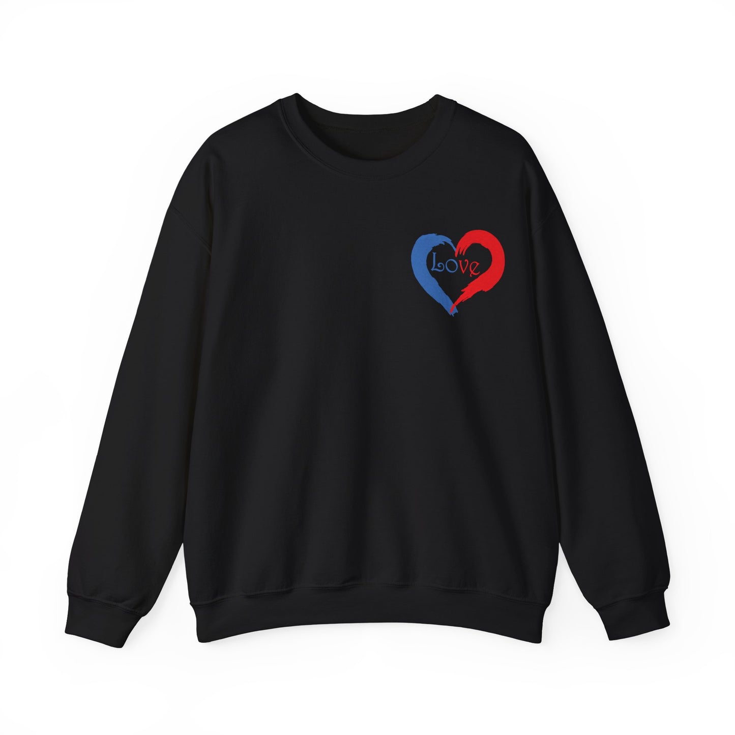 Painted Love Design Unisex Sweatshirt for Valentines Day