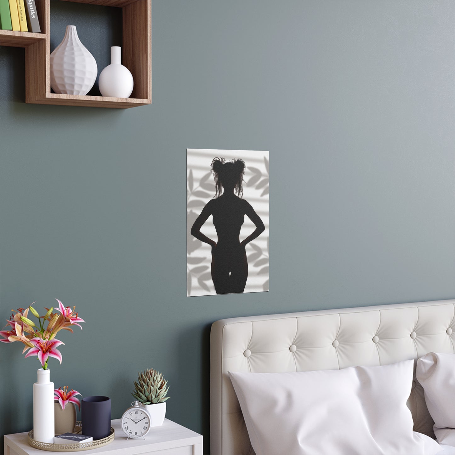 "Roxie" Confident Woman Silhouette Art Print - Empowerment Wall Decor - Silhouette Poster