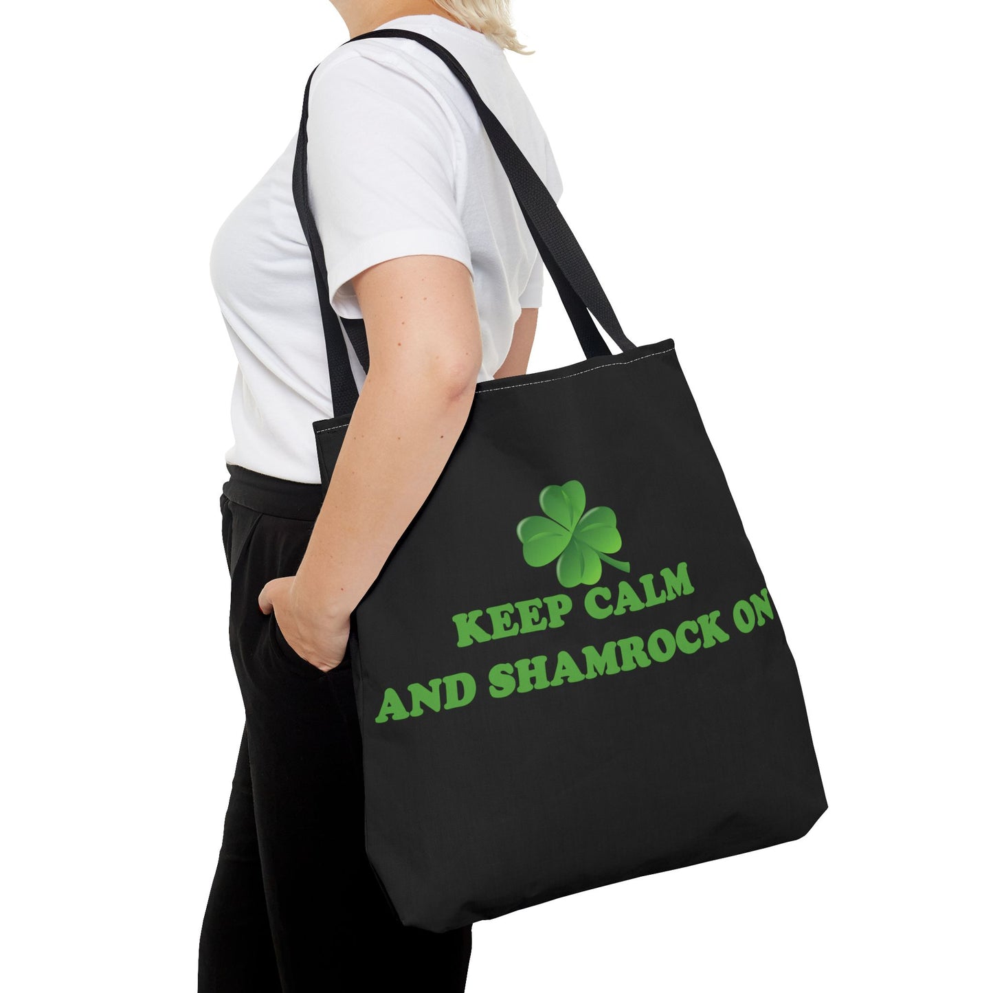 St. Patrick's Day Tote Bag - Keep Calm and Shamrock On