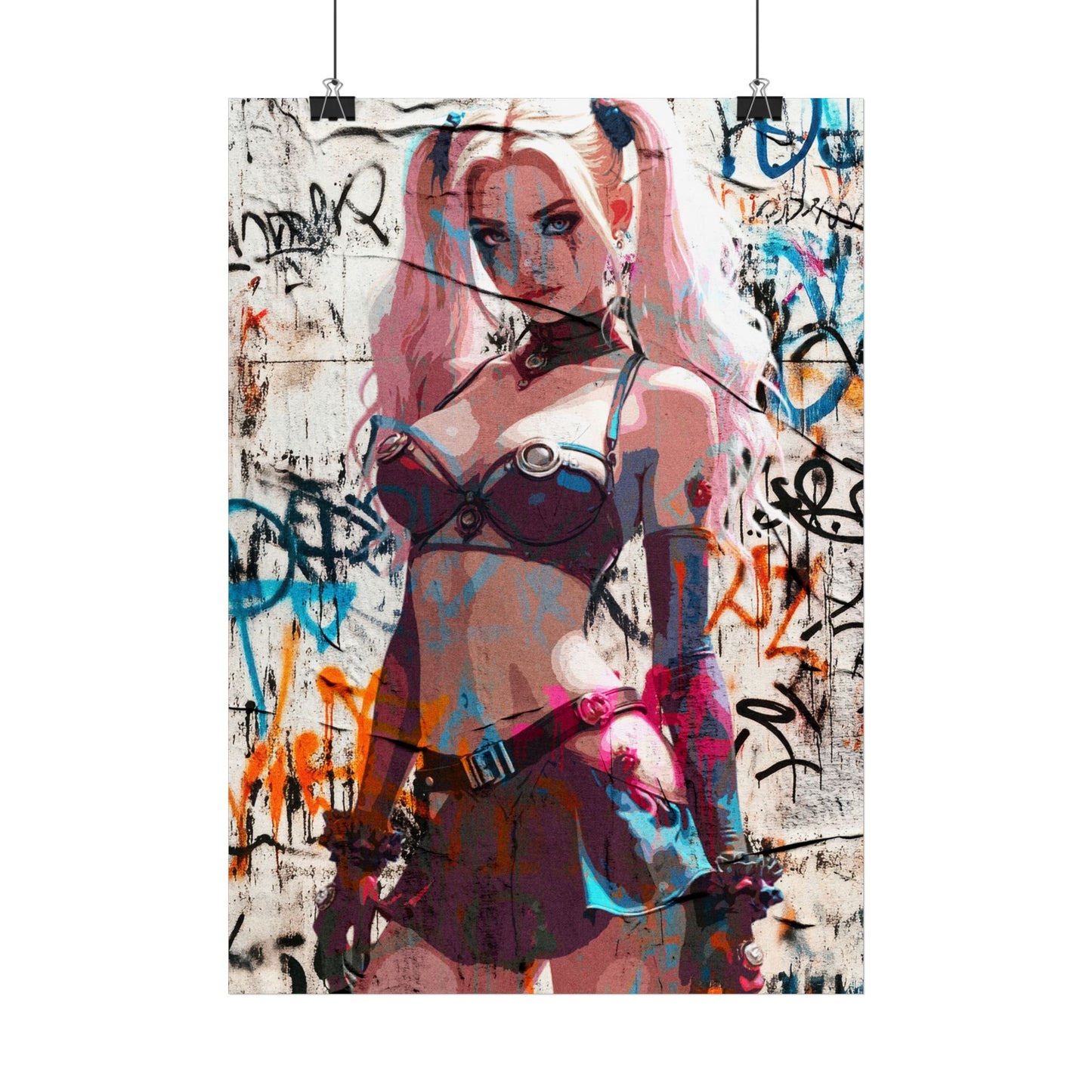 Vibrant Street Art Poster - Edgy Graphic Design for Home Decor (Pop Art)
