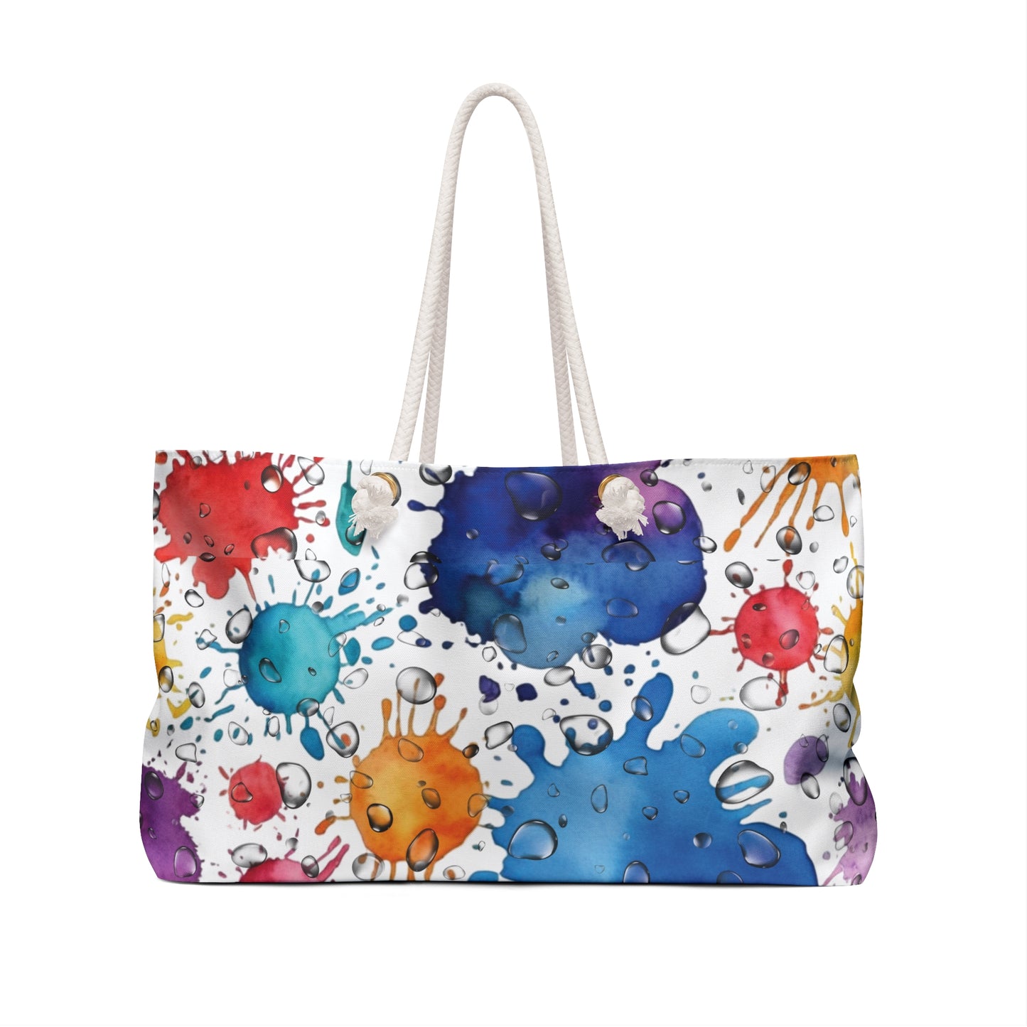 A splash of Color - Colorful Abstract Art Weekender Bag