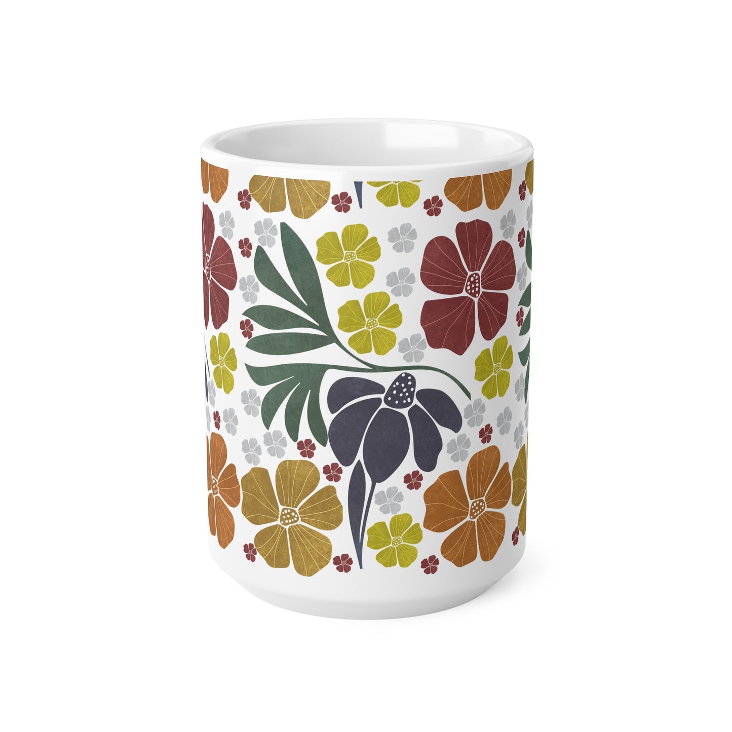 Mug - Faded Grace (Boho, Retro) Ceramic Coffee Cups, 11oz, 15oz