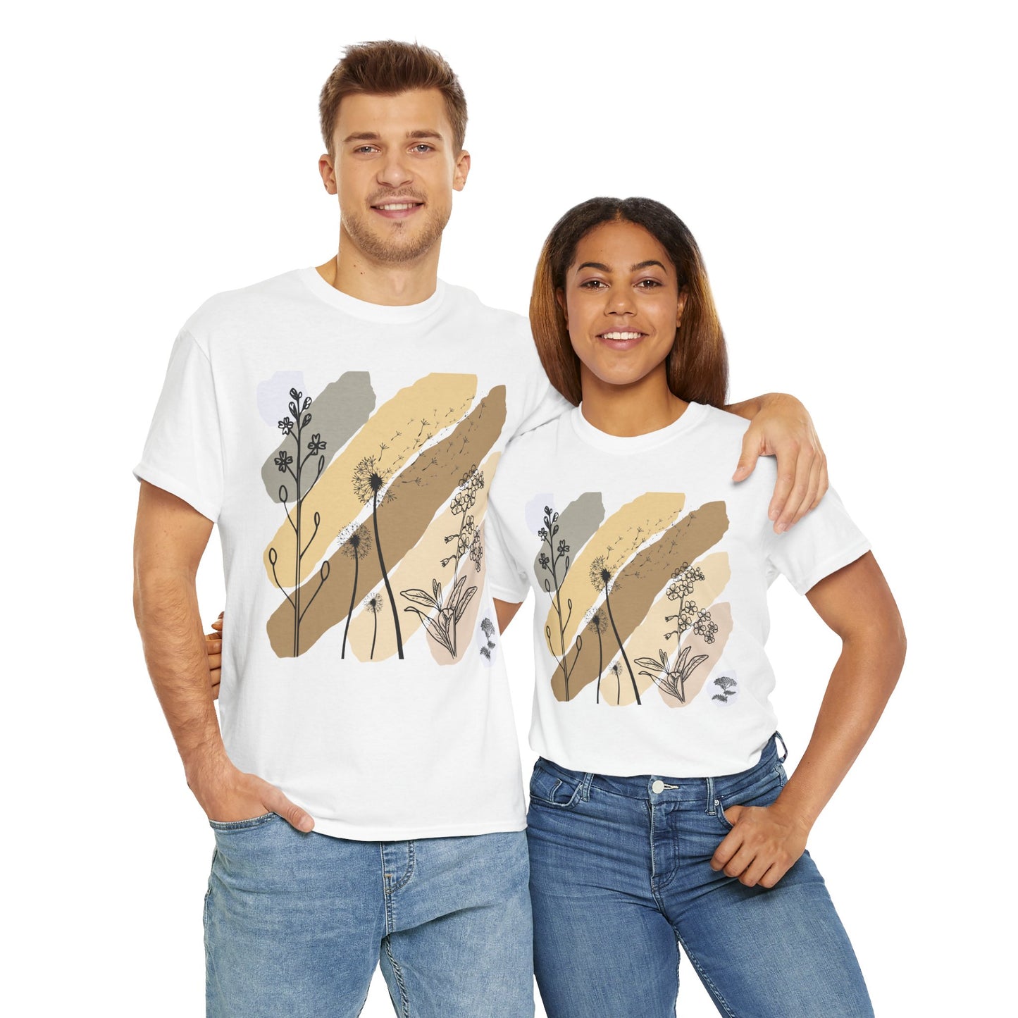 Plant Lover Tee - Wildflower Whispers: Where Simple Meets Soul