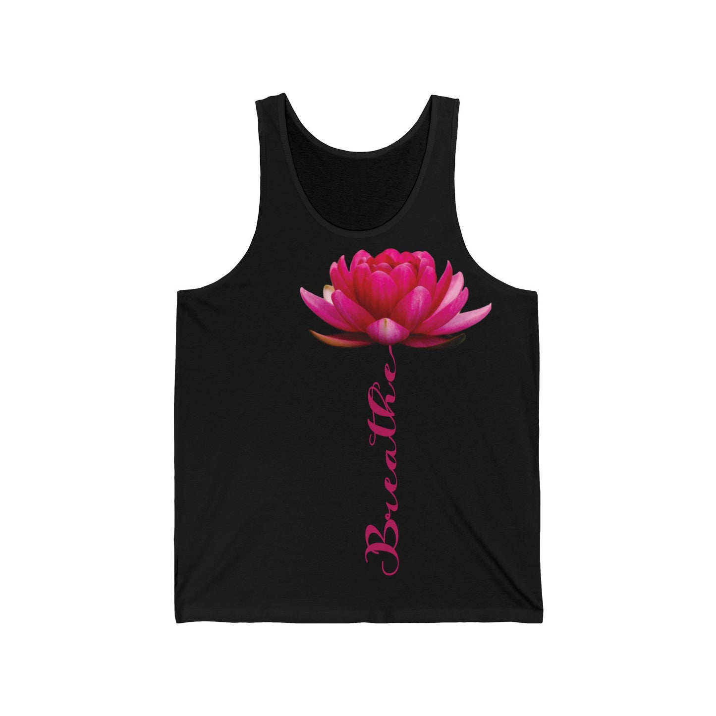 Tank Top 'Breathe' Yoga, Namaste Unisex Jersey