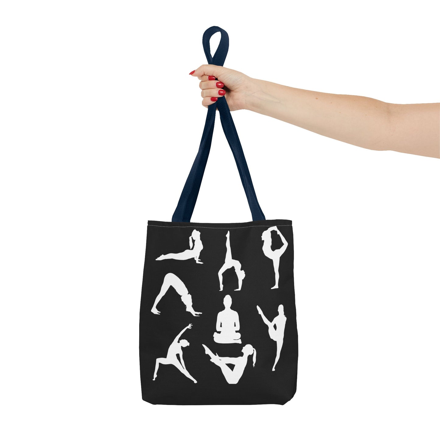 Yoga Tote Bag featuring YOGA Poses