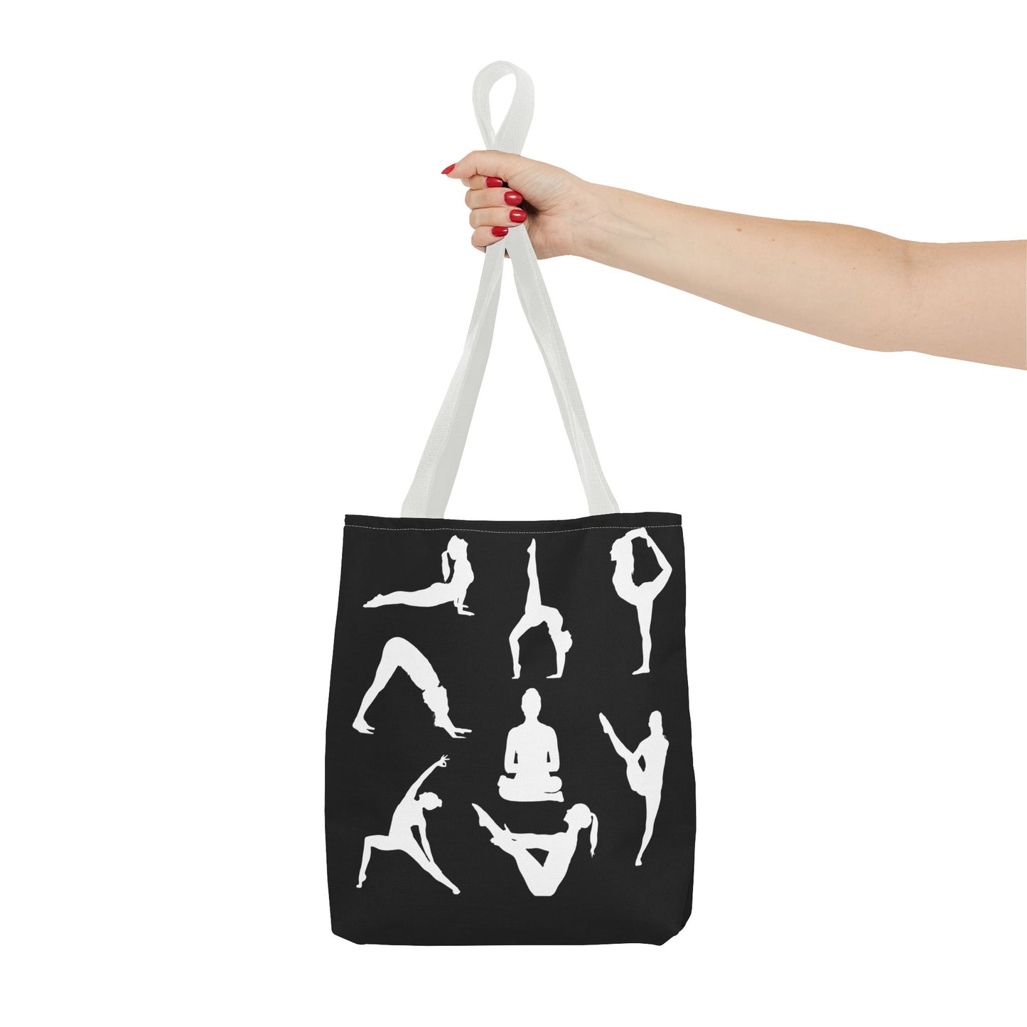 Yoga Tote Bag featuring YOGA Poses