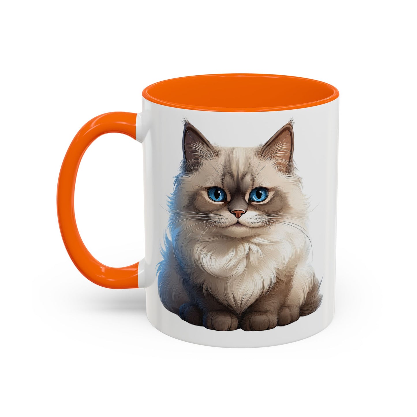 Ragdoll Cuteness Cat Accent Coffee Mug - Perfect for Pet Lovers