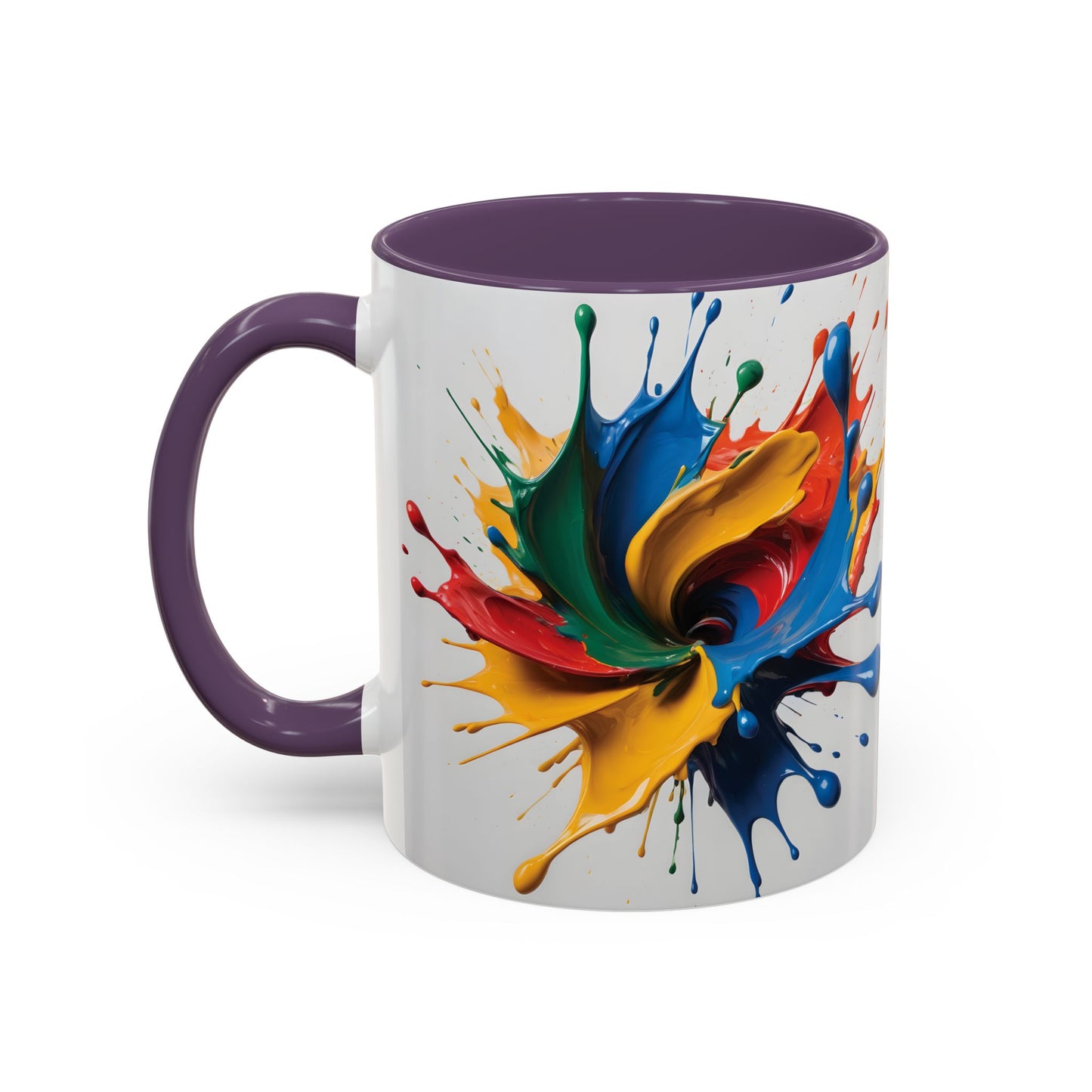 Coffee Mug: Splash of Joy Color Explosion Abstract Art Design