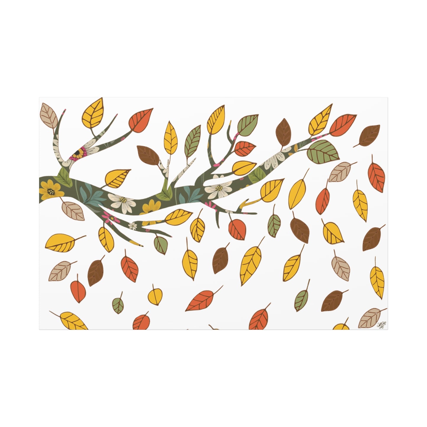 Autumn Leaves Canvas Art