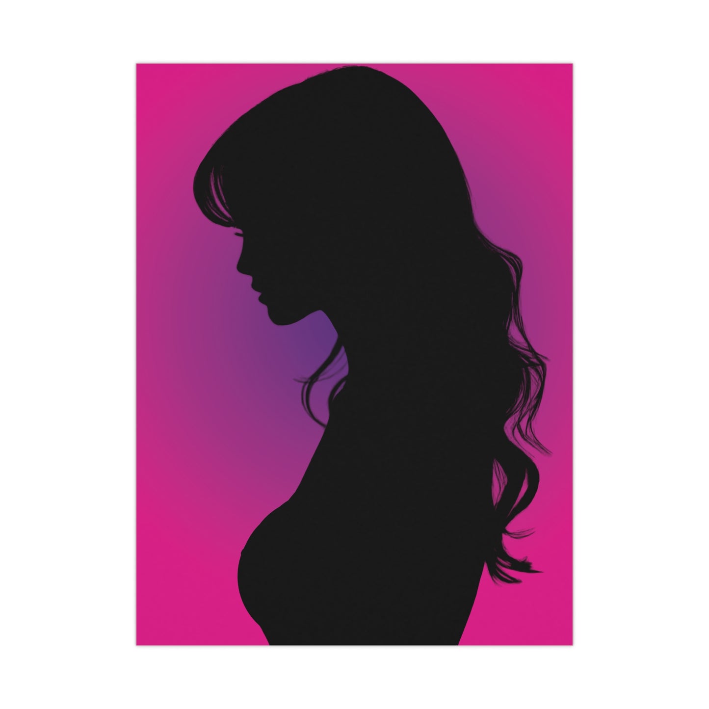 Silhouette Matte Poster 2 | Elegant Wall Art | Home Decor | Glamorous Gift | Modern Aesthetic | Fashion Artwork