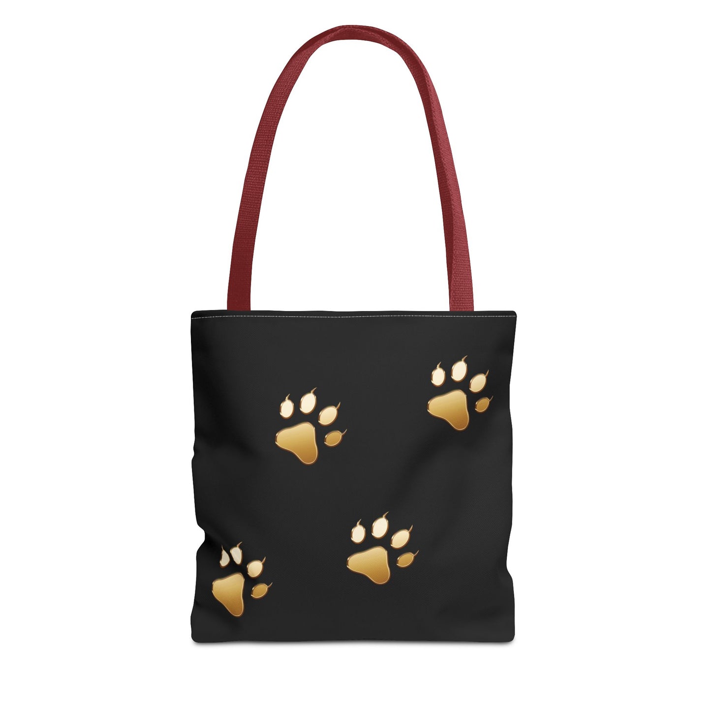 Gold cat Paw Print Tote Bag - Stylish & Practical for Animal Lovers