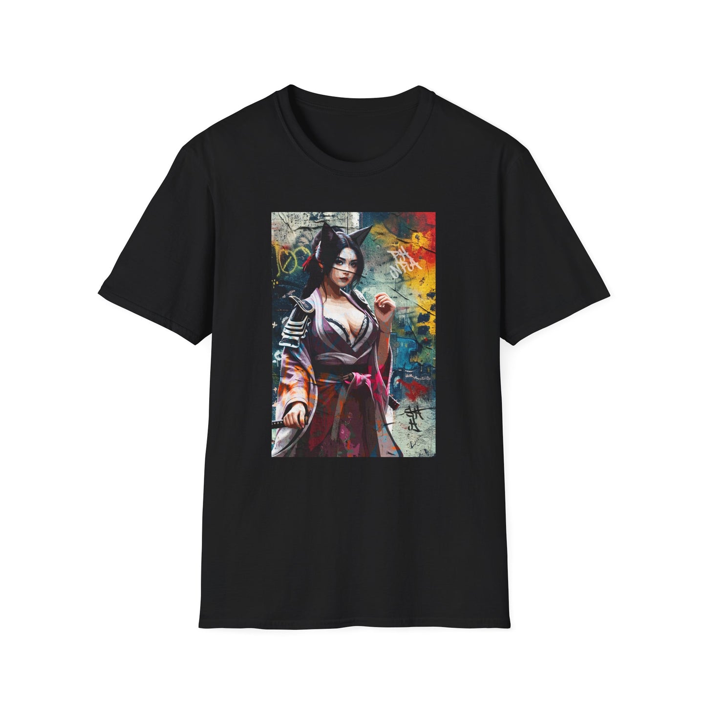 Graffiti Warrior Cat Women T-Shirt