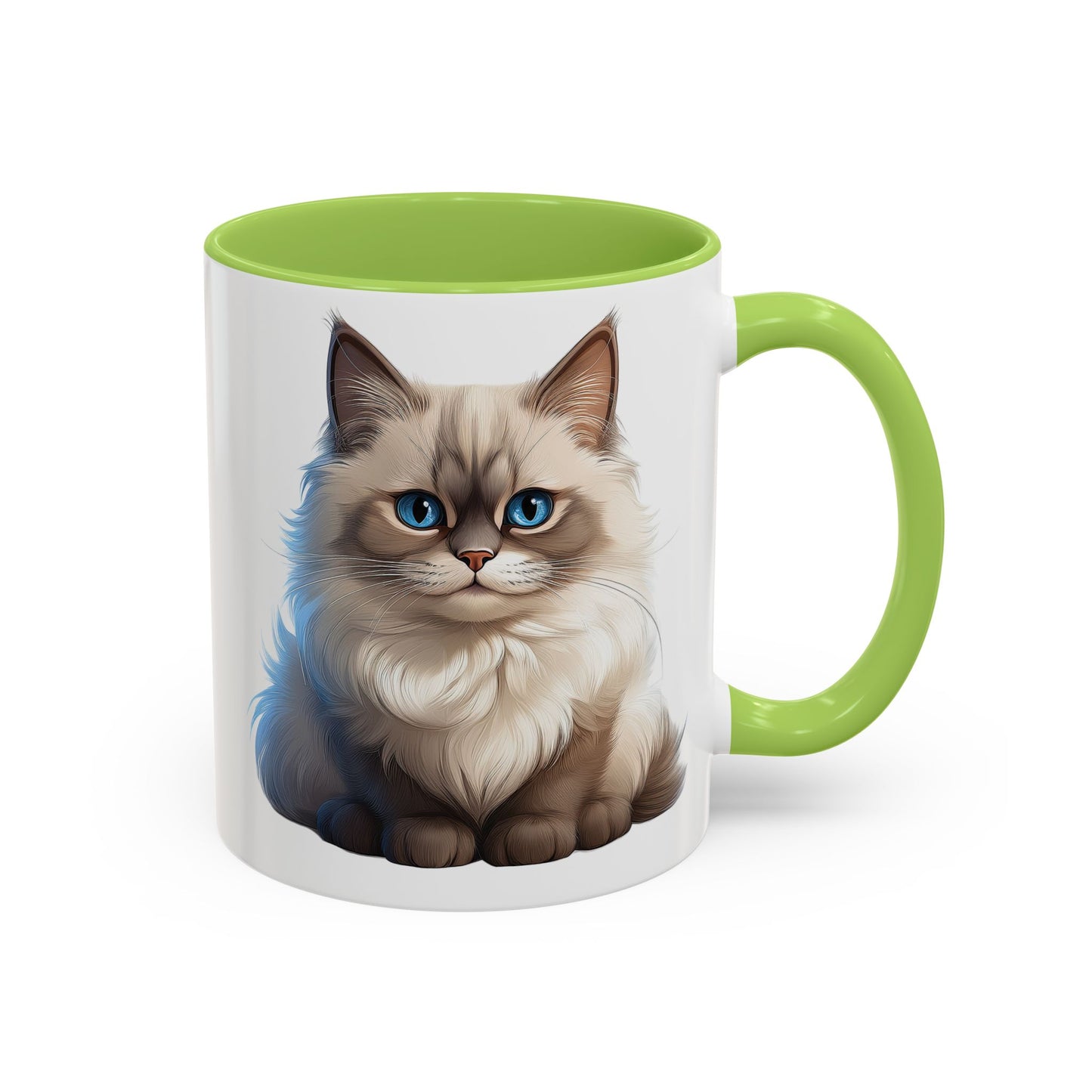 Ragdoll Cuteness Cat Accent Coffee Mug - Perfect for Pet Lovers