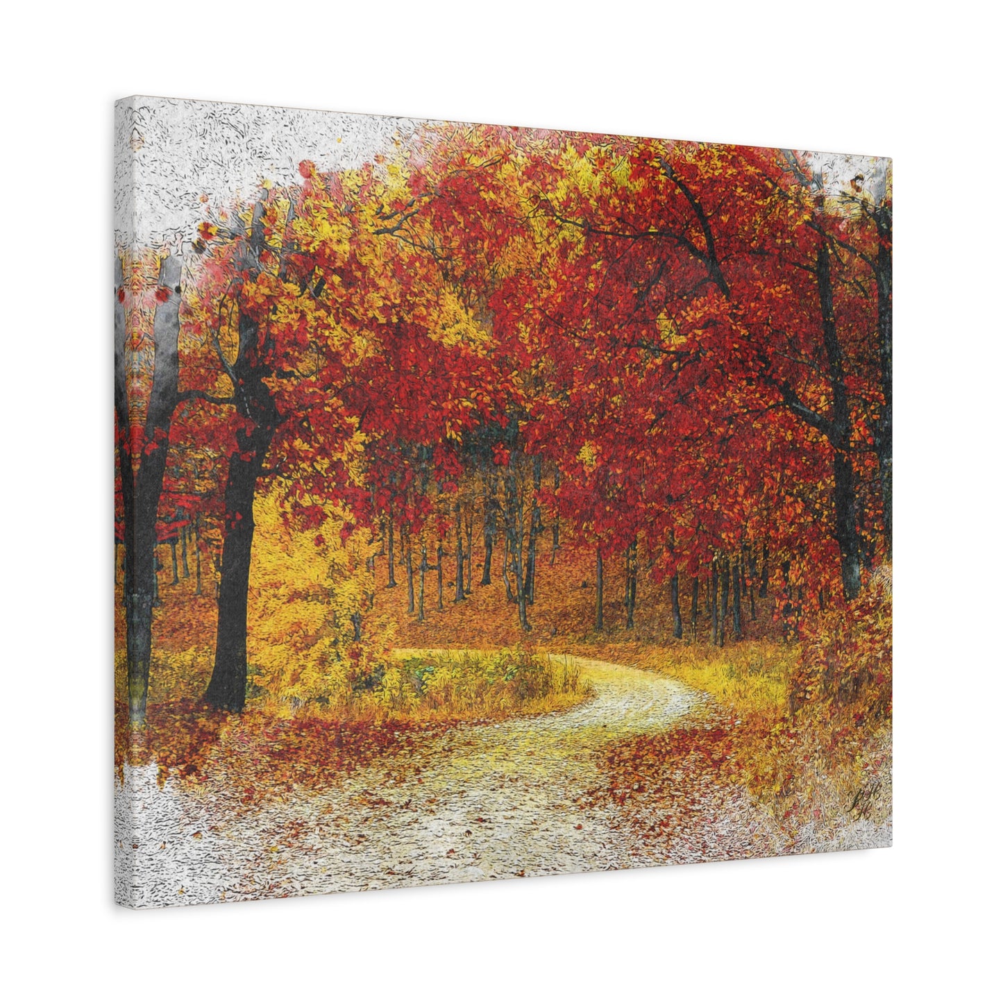 Autumn Landscape Canvas Wall Art - Vibrant Fall Decor for Home