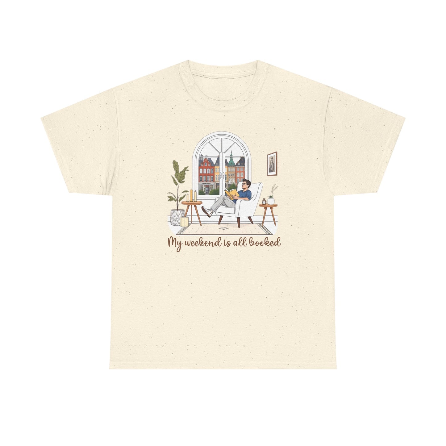 Bookworm t-shirt - My Weekend Is All Booked - Unisex Cotton