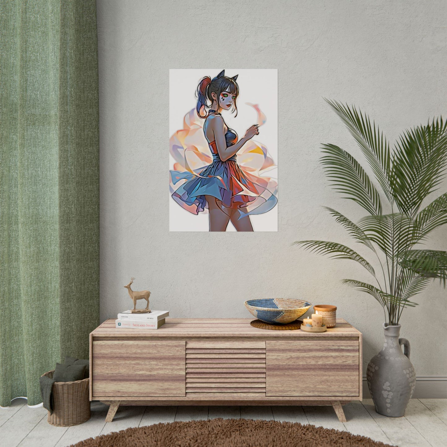 ✨Moonlit Grace: Anime Catgirl Aura for Casual Wear, Posters, Mugs and much more - Vibrant Art Print, Aesthetic Wall Decor, Stylish Home Decor, Unique Gift, Anime Inspired Art, Perfect for Any Room