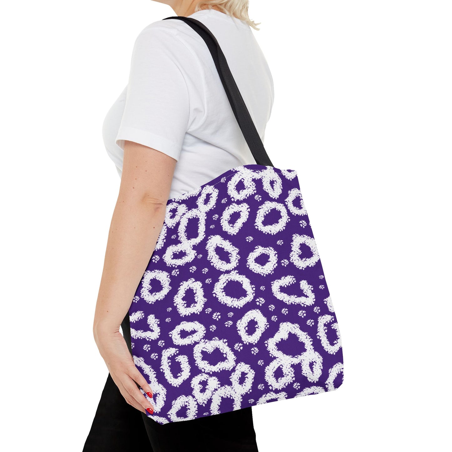 Purple Leopard Print Tote Bag - Stylish & Versatile for Everyday Use