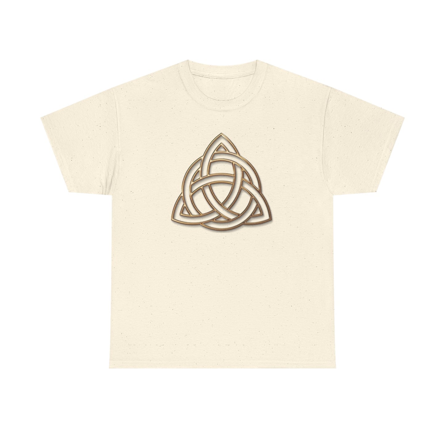 Triquetra, Celtic Trinity Knot, [Large Symbol] Unisex Heavy Cotton Tee - Soft & Durable T-Shirt for Everyday Wear