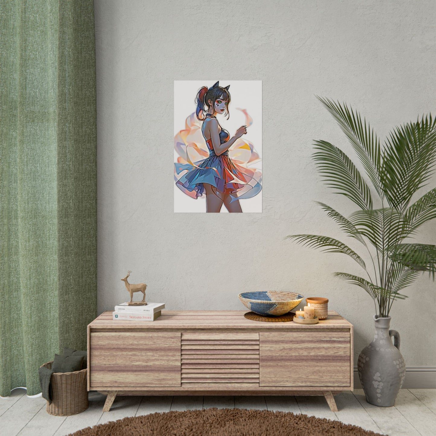 ✨Moonlit Grace: Anime Catgirl Aura for Casual Wear, Posters, Mugs and much more - Vibrant Art Print, Aesthetic Wall Decor, Stylish Home Decor, Unique Gift, Anime Inspired Art, Perfect for Any Room
