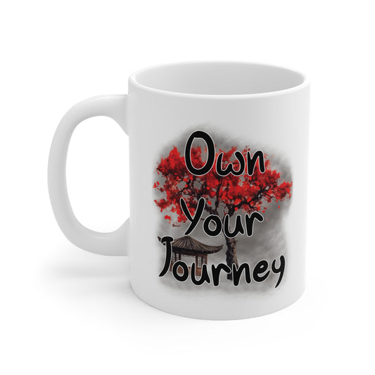 'Own Your Journey' – Embrace Growth, Cultivate Strength, and Let Your Spirit Blossom - Inspirational Coffee Mug - Own Your Journey - Motivational Gift for Coffee Lovers, Perfect for Birthdays, Graduations, and More