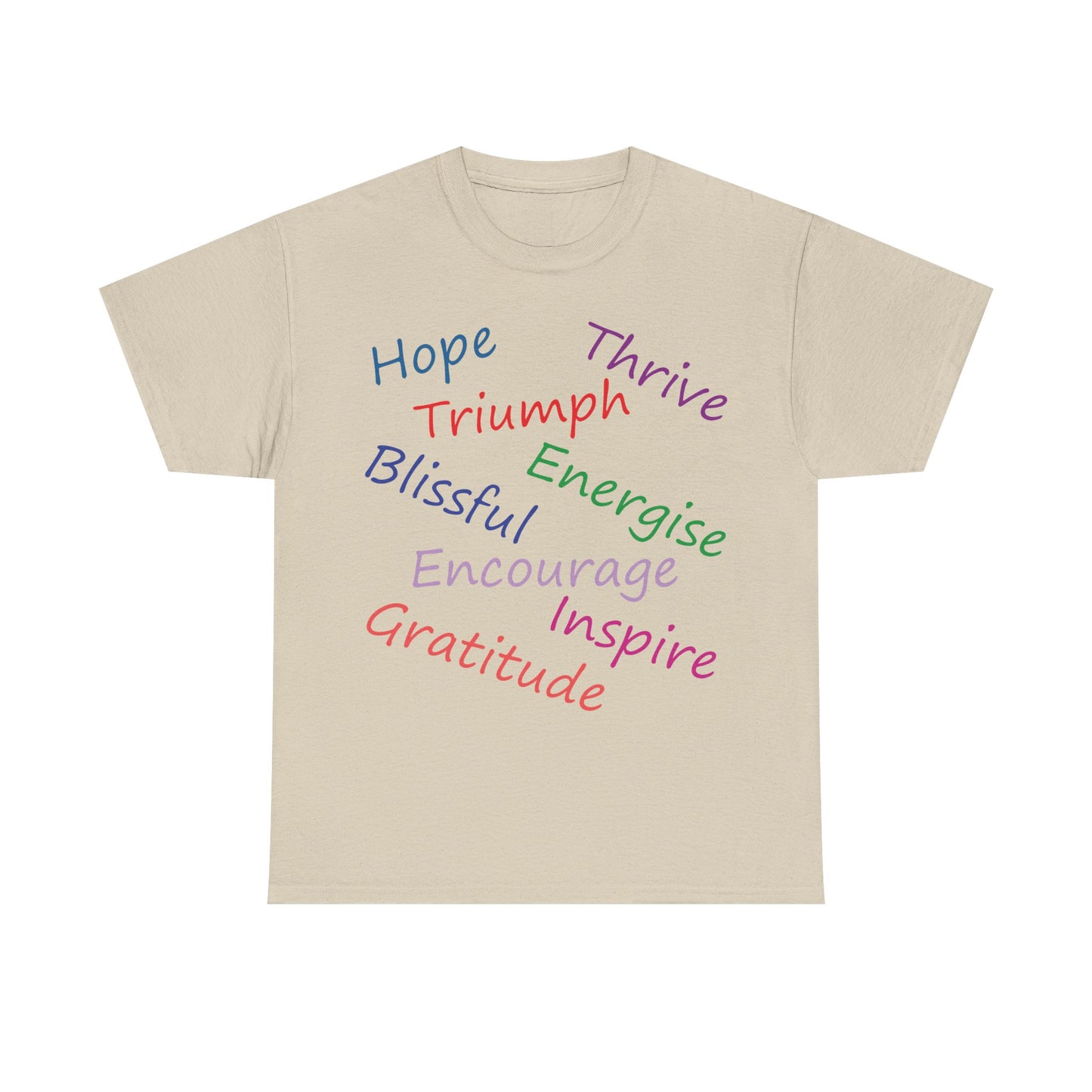 Uplifting Motivational Tee - Inspirational Quotes Shirt, Positive Vibes T-Shirt, Grateful Living Apparel, Hope & Encouragement Gift, [...]