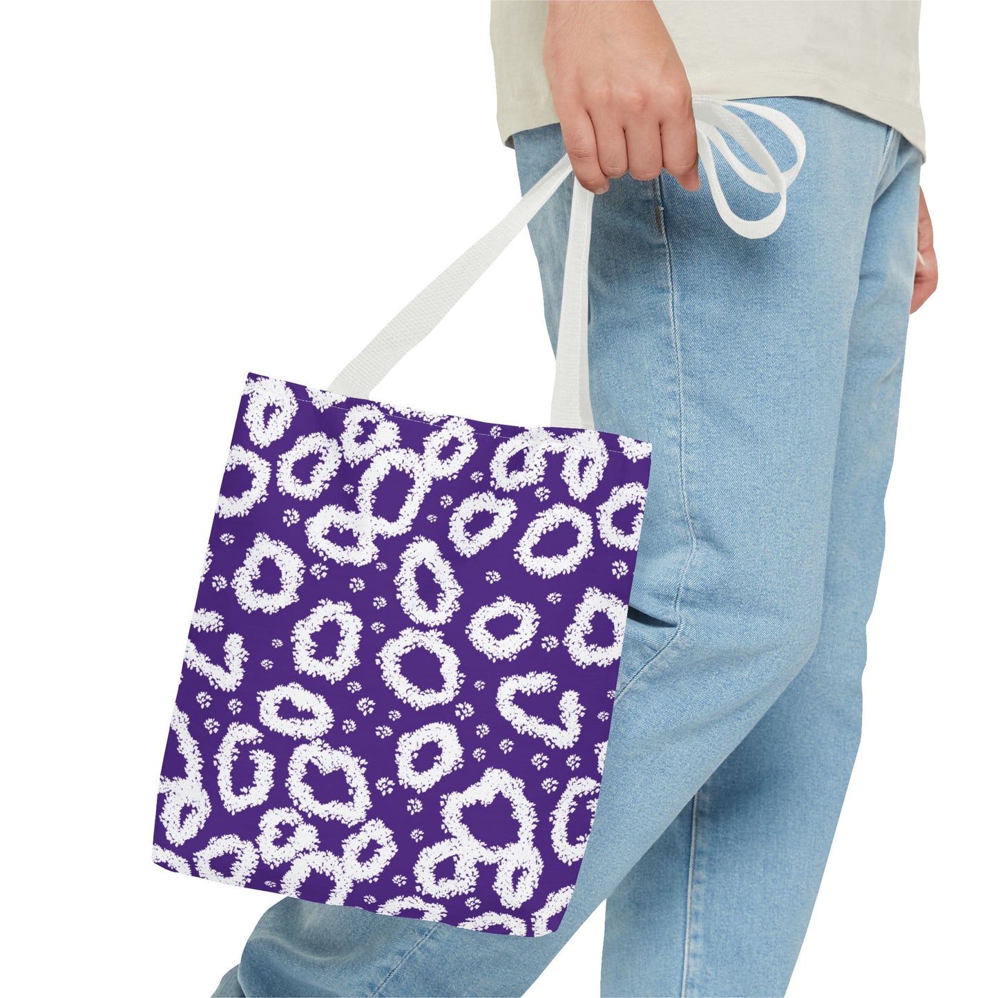 Purple Leopard Print Tote Bag - Stylish & Versatile for Everyday Use