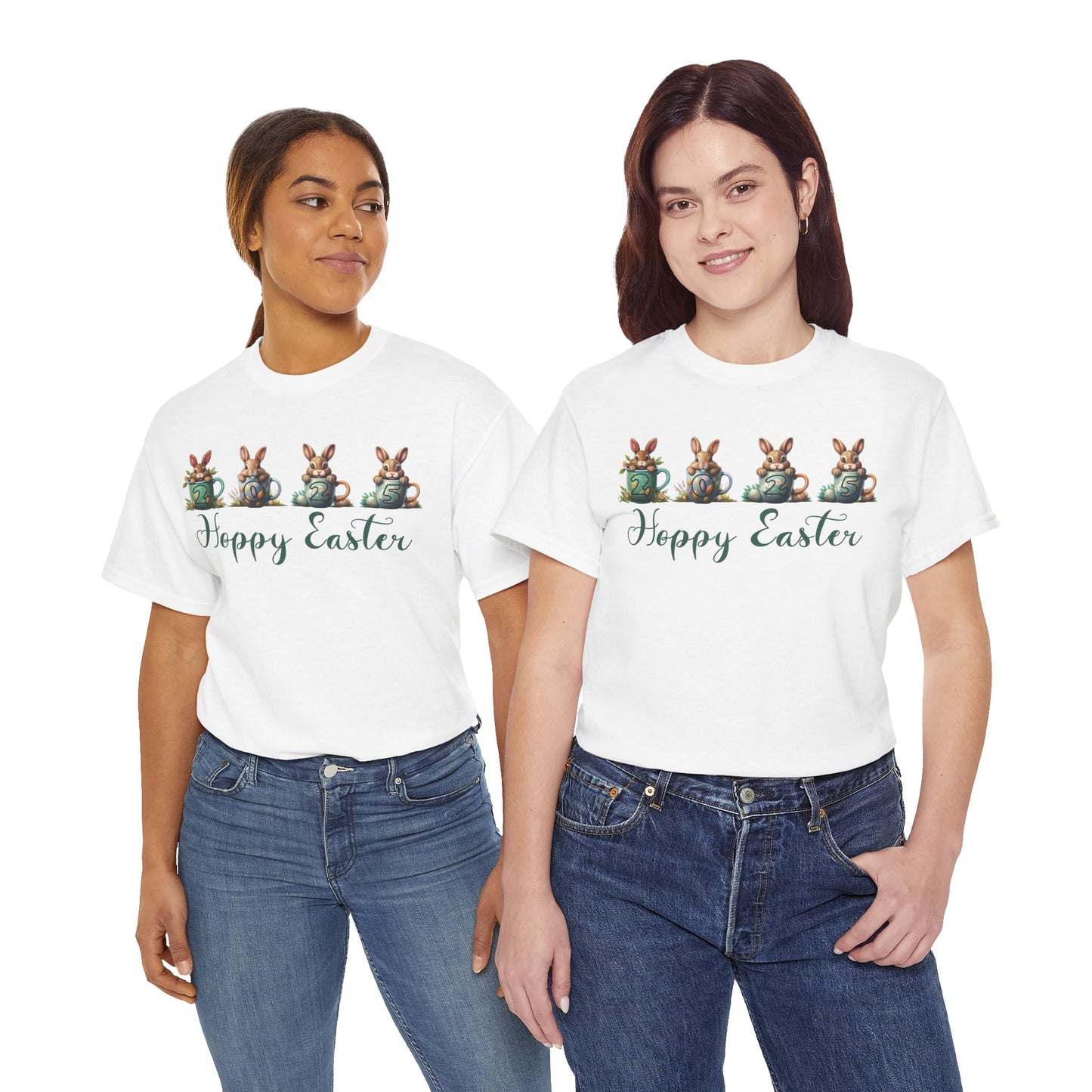 Easter 2025 Unisex Tee - Hoppy Easter Design