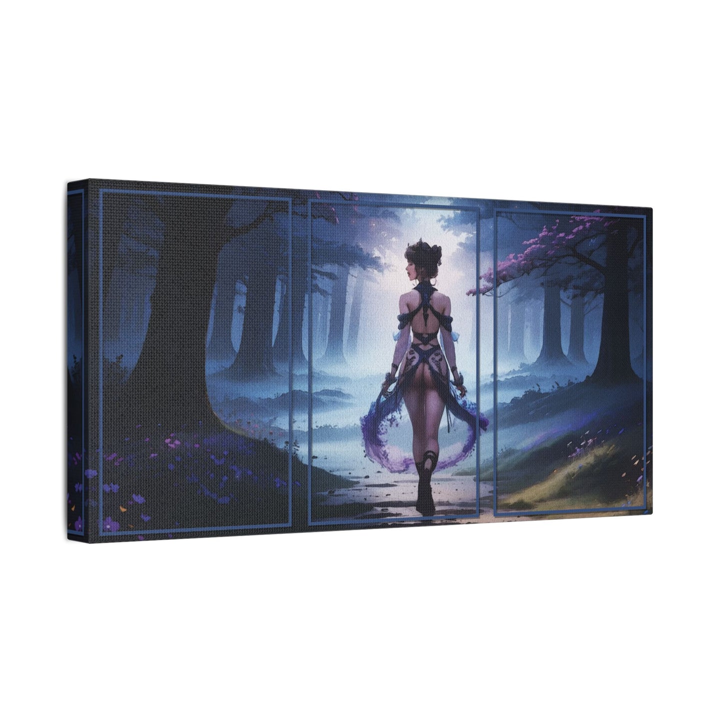 “Whispers of Courage: Into the Enchanted Unknown” - Enchanting Satin Canvas Wall Art, Mystical Forest Scene, Bohemian Home Decor, Gift for Art Lovers, Modern Living Room Accent, Unique [...]