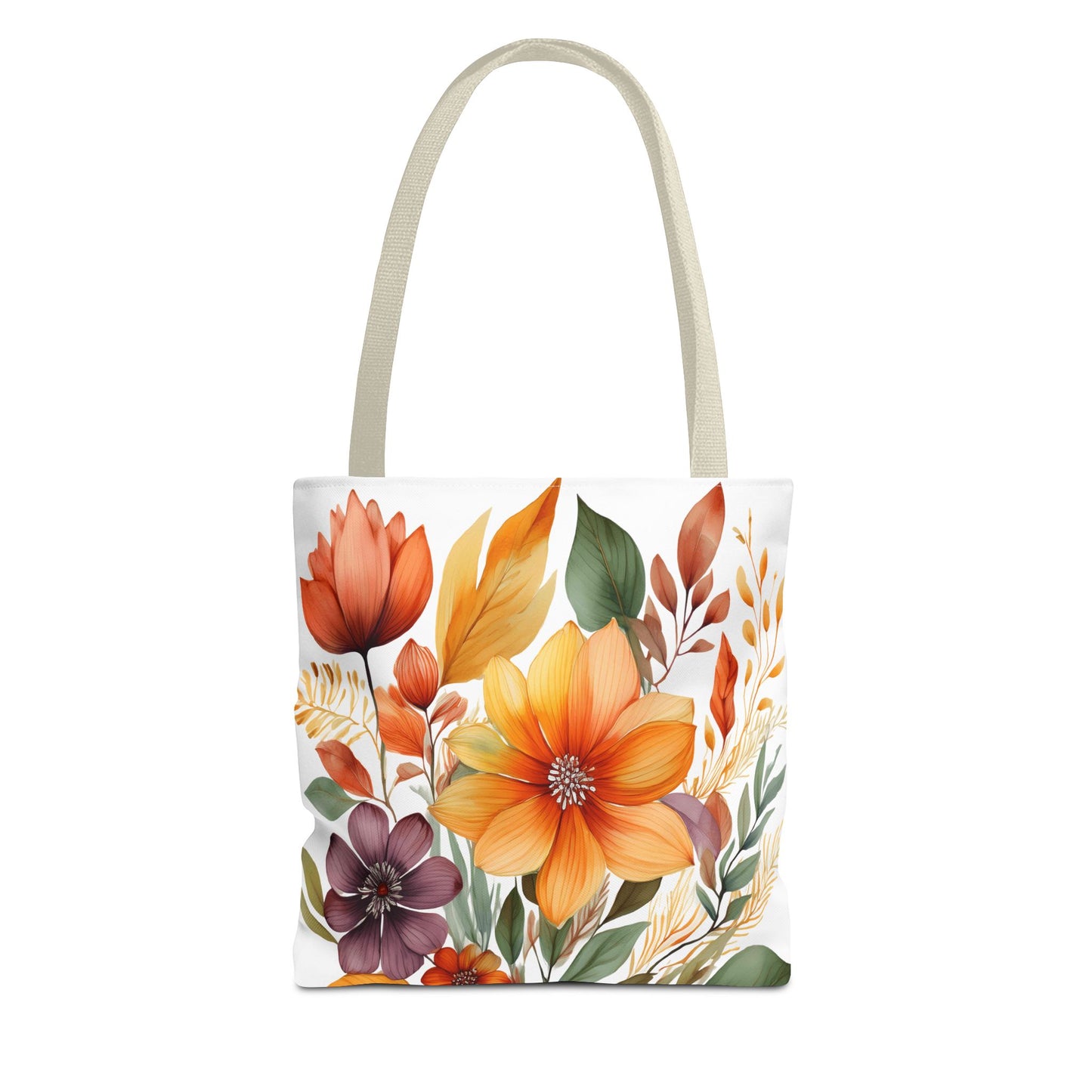 Boho Flowers 2 Tote Bag - Retro Vintage Style