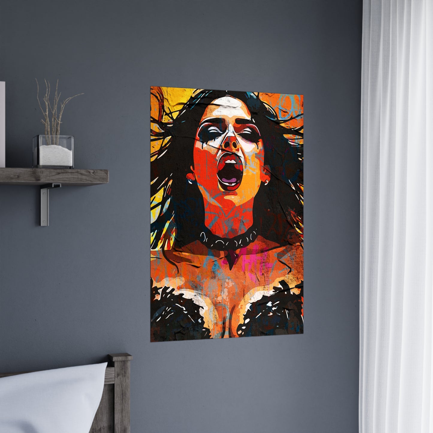 Resonant Roar: Ignite Your Space with Vibrant Urban Expression - Bold Statement Matte Posters for Home Decor, Artistic Wall Art, Vibrant Prints, Unique Gift Idea, Modern Artwork