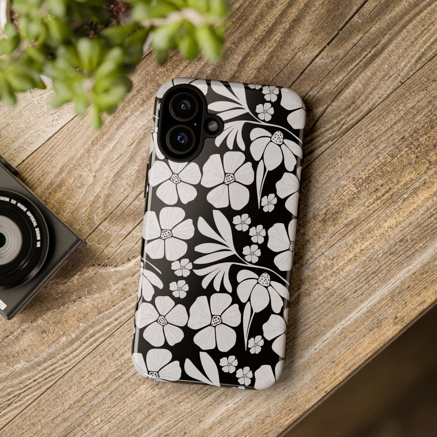 Phone Case - Boho, Retro, Vintage Flower Design Pattern