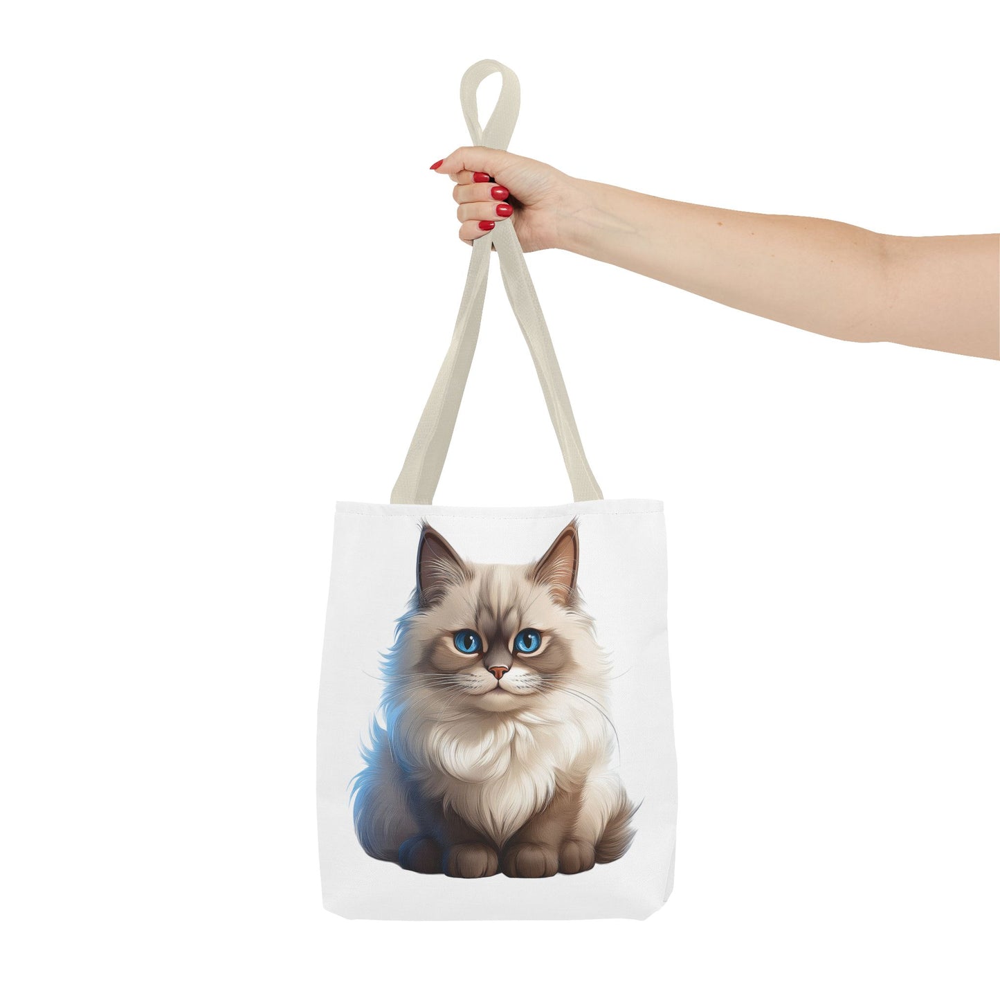 Ragdoll Cuteness Cat Illustration Tote Bag - Perfect for Pet Lovers