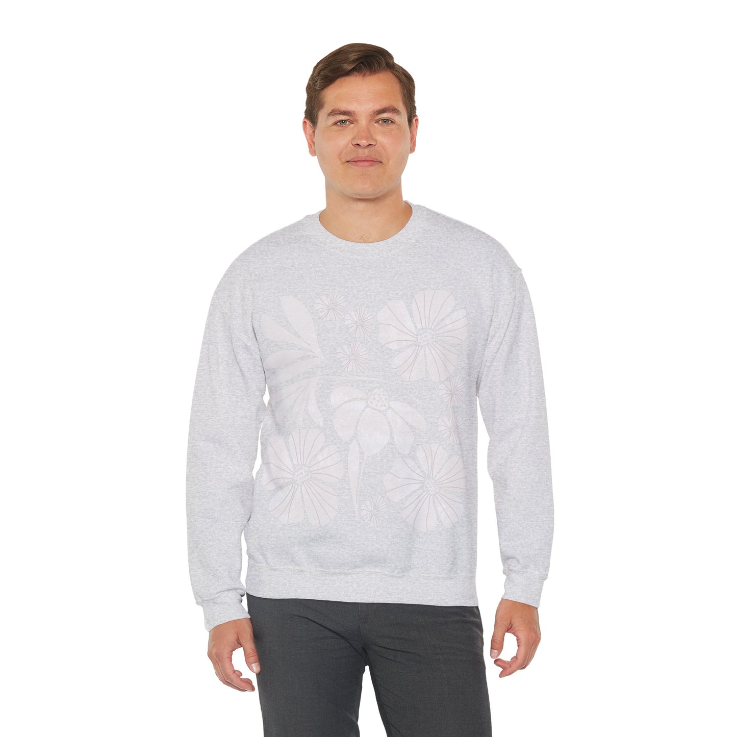 Boho Flower Crewneck Sweatshirt