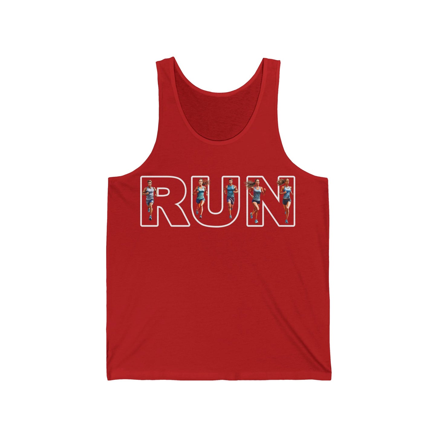 Unisex Jersey Tank - "RUN" Keep Running