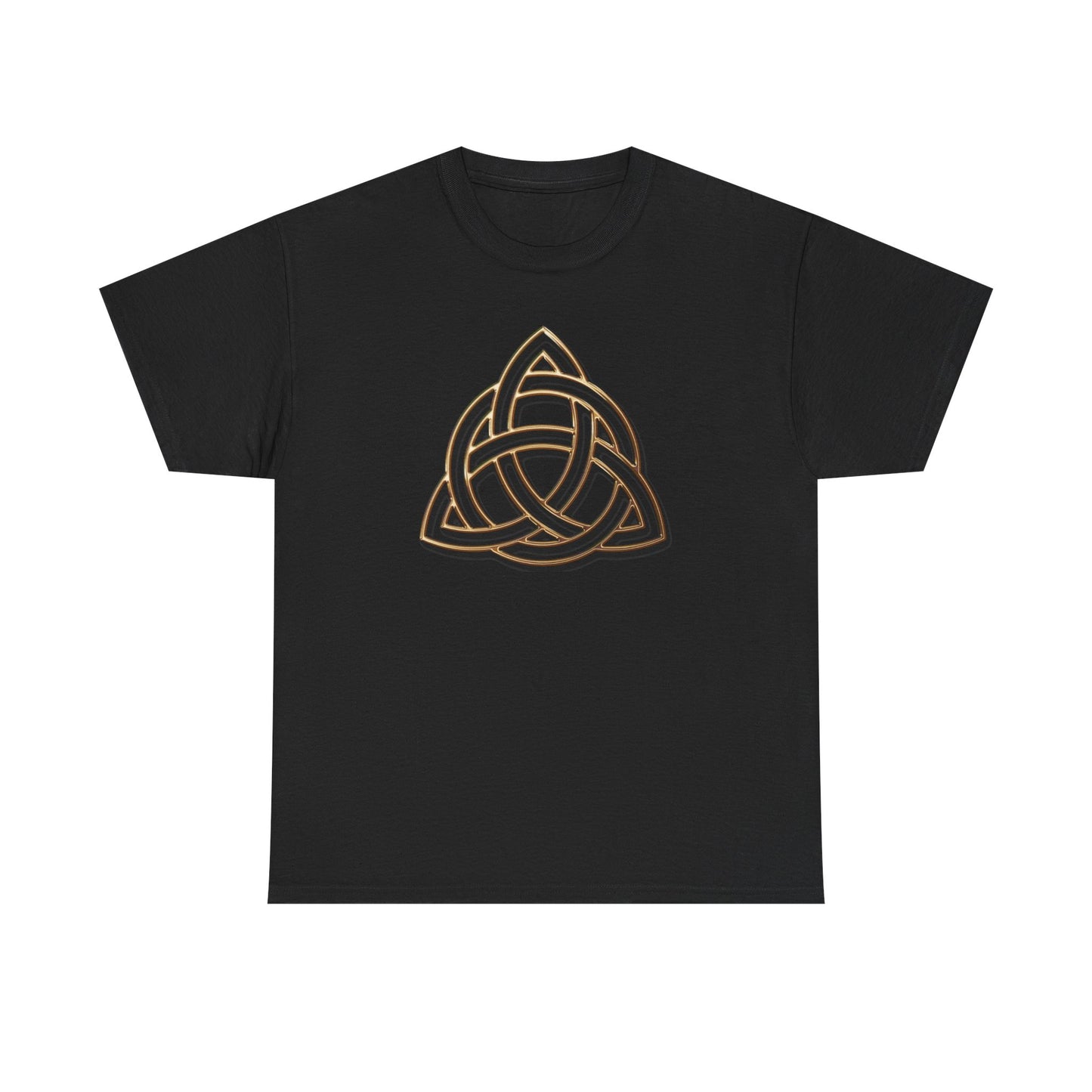 Triquetra, Celtic Trinity Knot, [Large Symbol] Unisex Heavy Cotton Tee - Soft & Durable T-Shirt for Everyday Wear