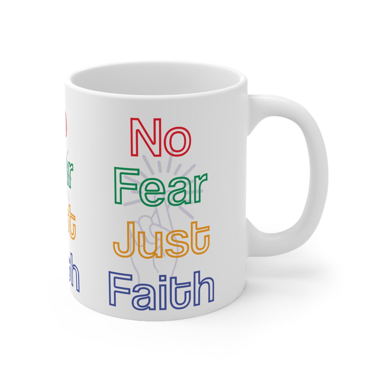 "No Fear Just Faith" – Bold Neon Tee,  to Ignite Your Courage - Colorful Inspirational Ceramic Coffee Cups -  Motivational Mug for Coffee Lovers, Gift for Spiritual Friends, [...]