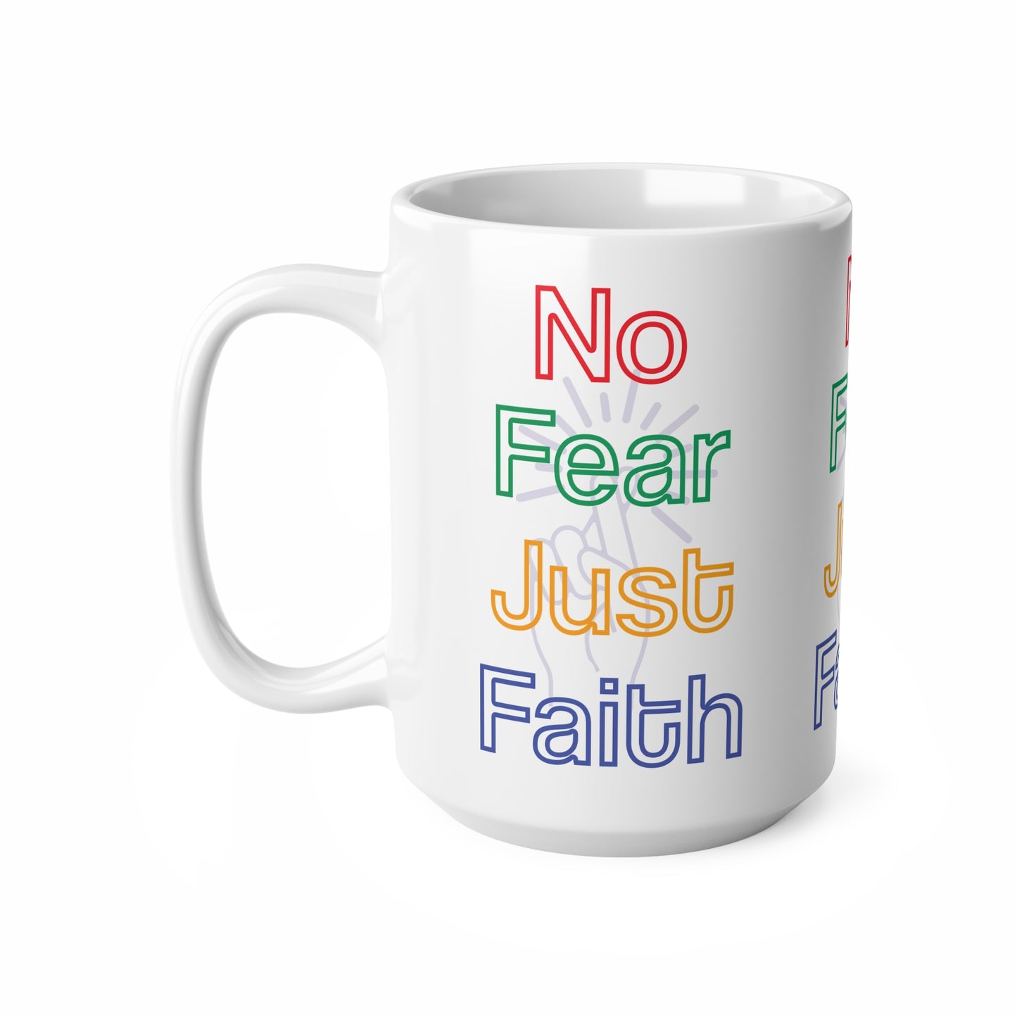 "No Fear Just Faith" – Bold Neon Tee,  to Ignite Your Courage - Colorful Inspirational Ceramic Coffee Cups -  Motivational Mug for Coffee Lovers, Gift for Spiritual Friends, [...]