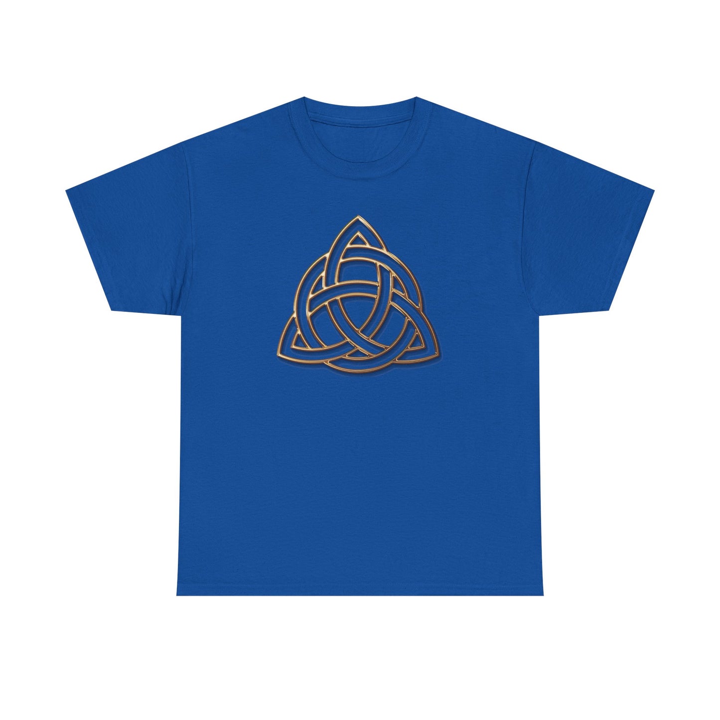 Triquetra, Celtic Trinity Knot, [Large Symbol] Unisex Heavy Cotton Tee - Soft & Durable T-Shirt for Everyday Wear