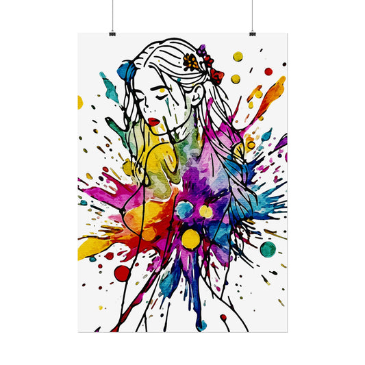 Beauty Is Everywhere — Celebrate Color, Confidence & Creative Joy - Vibrant Art Print, Colorful Wall Decor, Abstract Rolled Posters, Bohemian Living Space, Unique Gift Idea, Contemporary Artwork