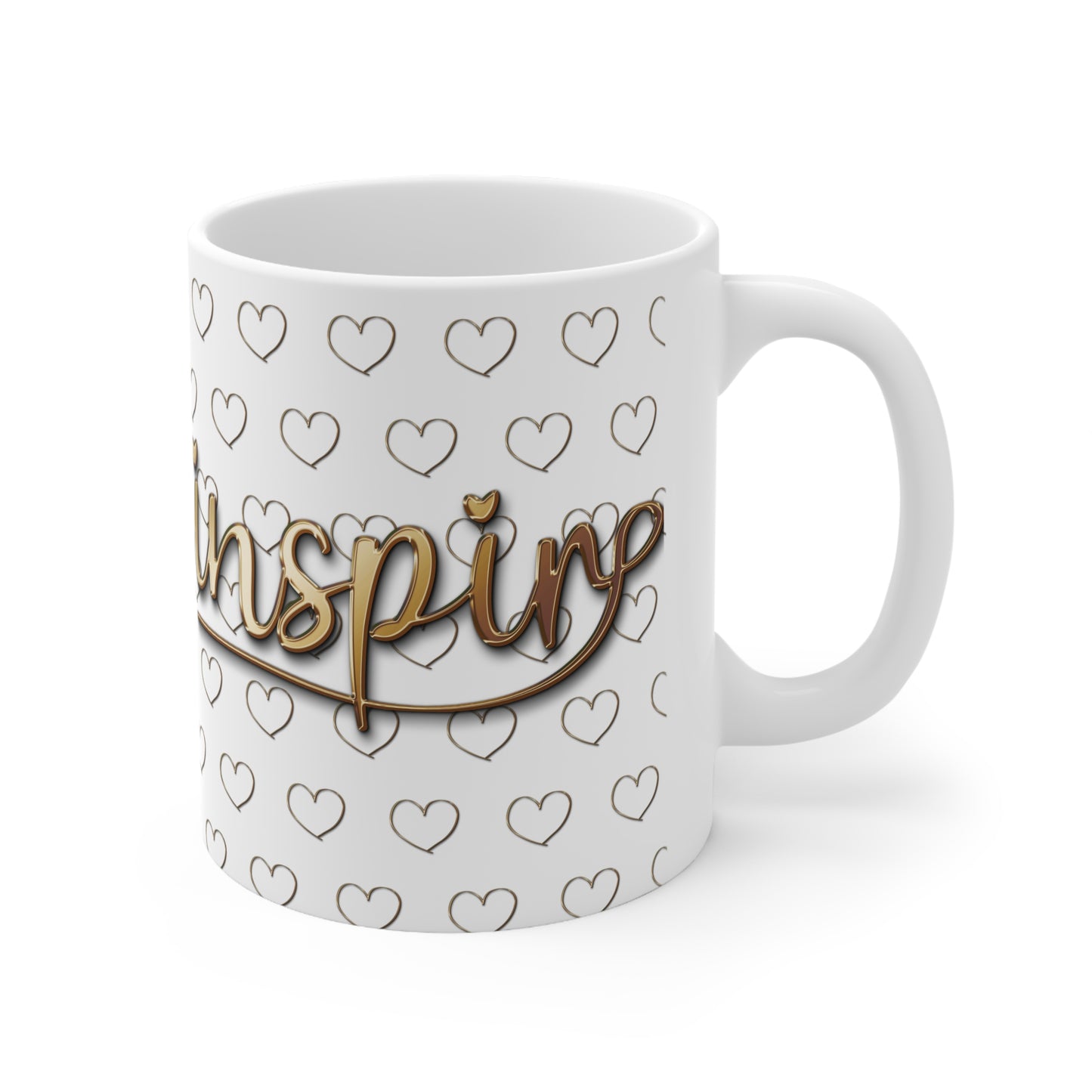 'Inspire 2' Inspirational Ceramic Coffee Cups - Motivational Mug 11oz & 15oz