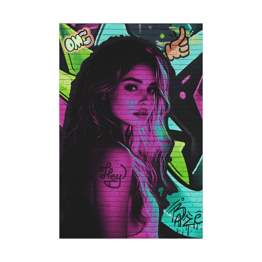 Wall of Whimsy – Bright Graffiti Energy That Speaks in Color - Vibrant Art Matte Posters, Wall Decor, Graffiti Art, Fashion Posters, Room Aesthetic, Gift for Art Lovers
