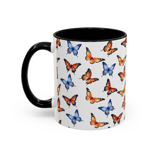Coffee Mug: Butterfly Abstract Art Design